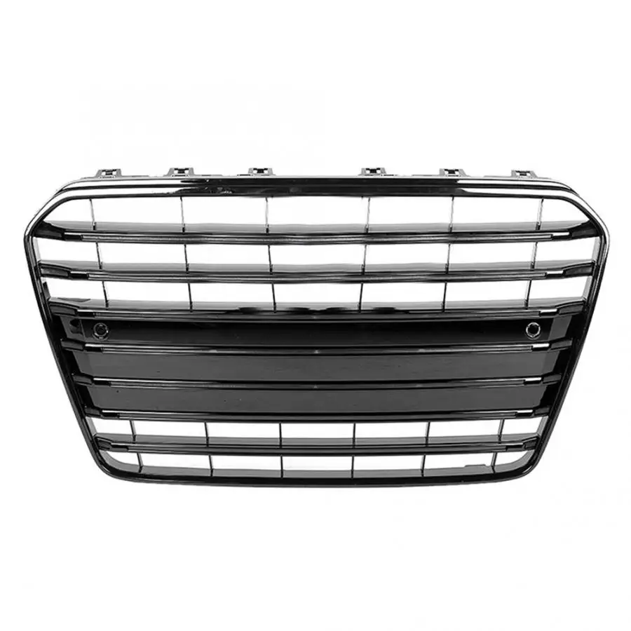 Передняя решетка для бампера и рамка номерного знака черный держатель гриля Audi