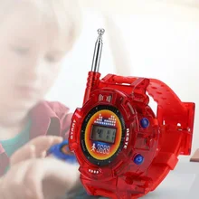 2pcs Children Kids Watch Toy Outdoor Walkie Talkie Set Multi-function 50-150M Intercom Toy Outdoor Parent Child Interaction Inte