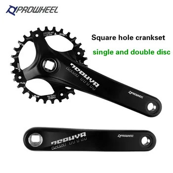 

Prowheel MTB Bike Crankset 104BCD Aluminum Alloy Square Hole Disc Bicycle Crankset 170mm 175mm MTB Crank Bike Accessories