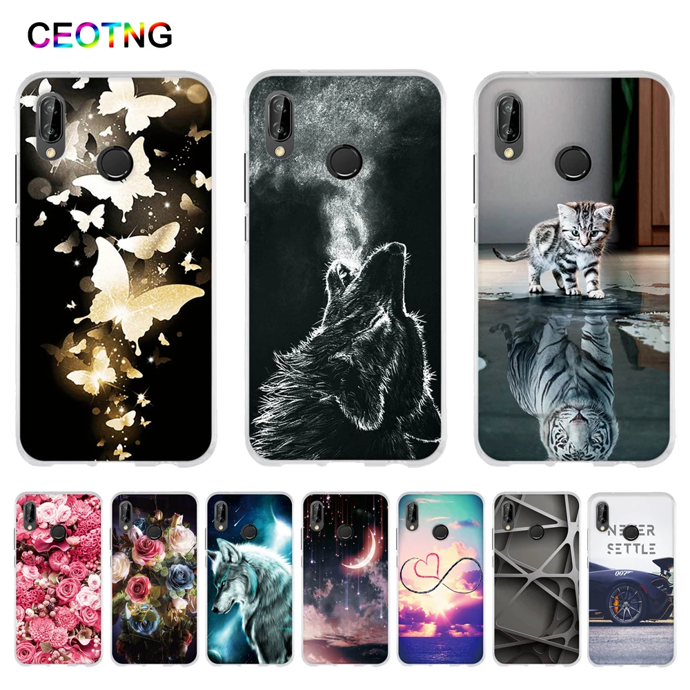 

Case for Huawei P20 Lite P20Lite Covers Soft Silicone Back Phone Cover for Huawei P20 Pro P20Pro Cases TPU Shells Nova 3E Fundas