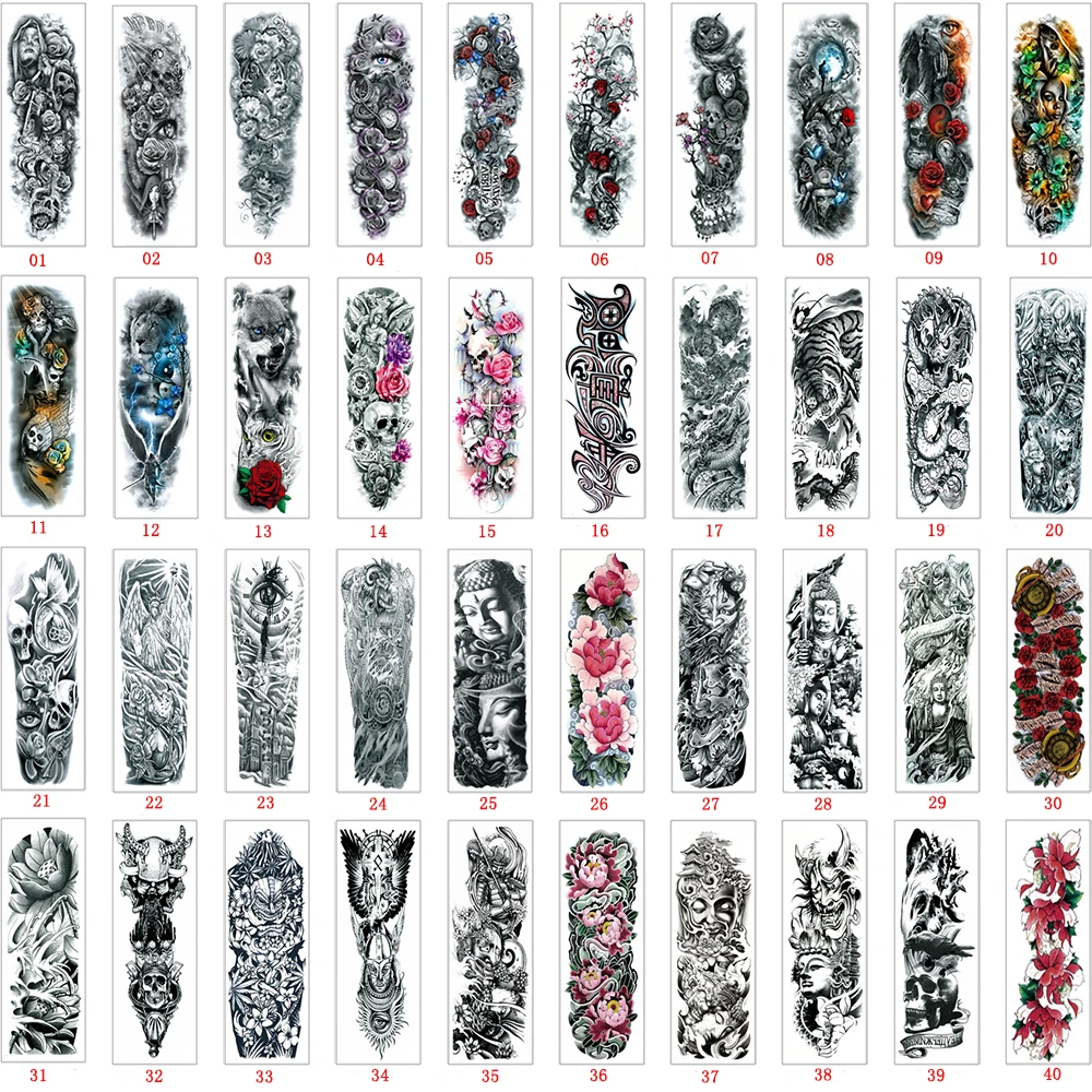 

Waterproof Temporary Tattoo Sticker Arms Dad Old-fashioned Tattoo Sticker Men's Women's Flash Fake Tattoo (Order Remarks Style)