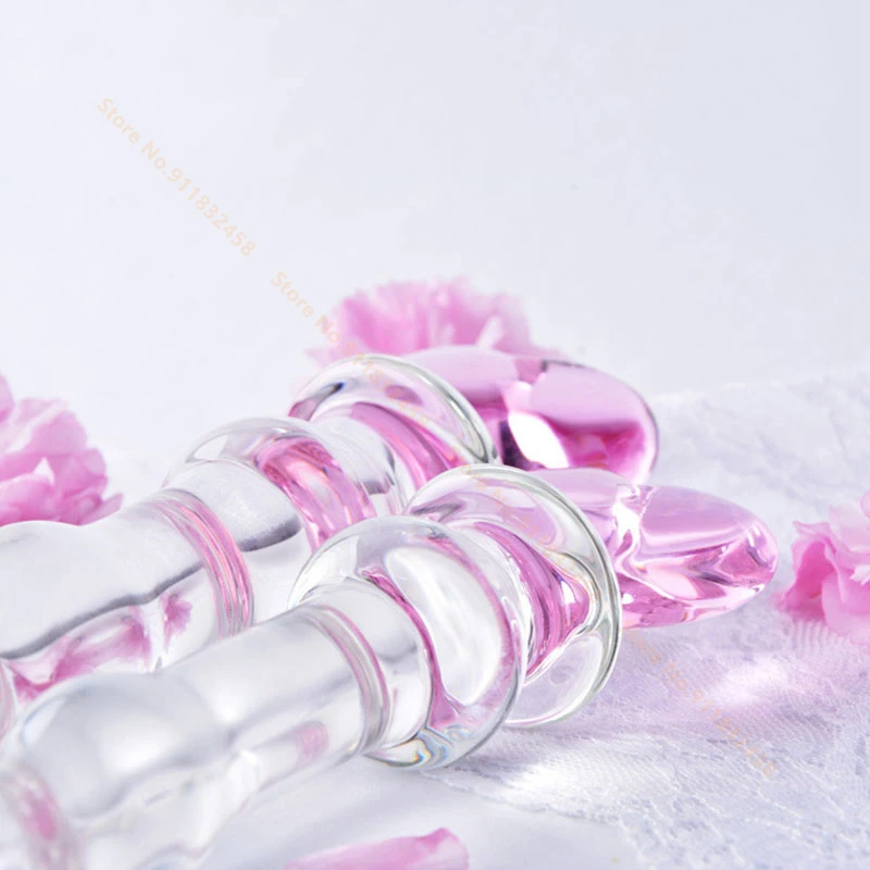 Kristallglas Dildo Und Analperlen Plug Für Analstimulation_voghion.com