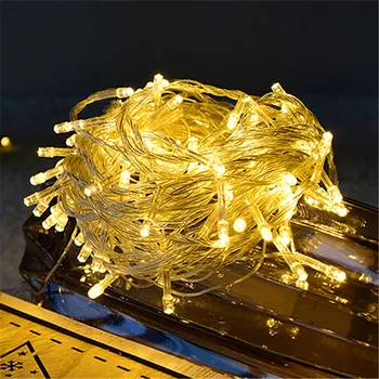

LED String Light EU/US Plug AC220V/110V Xmas Holiday Light Waterproof Christmas Lights 9 Colors Decoration 5/10/20/30/50/100M