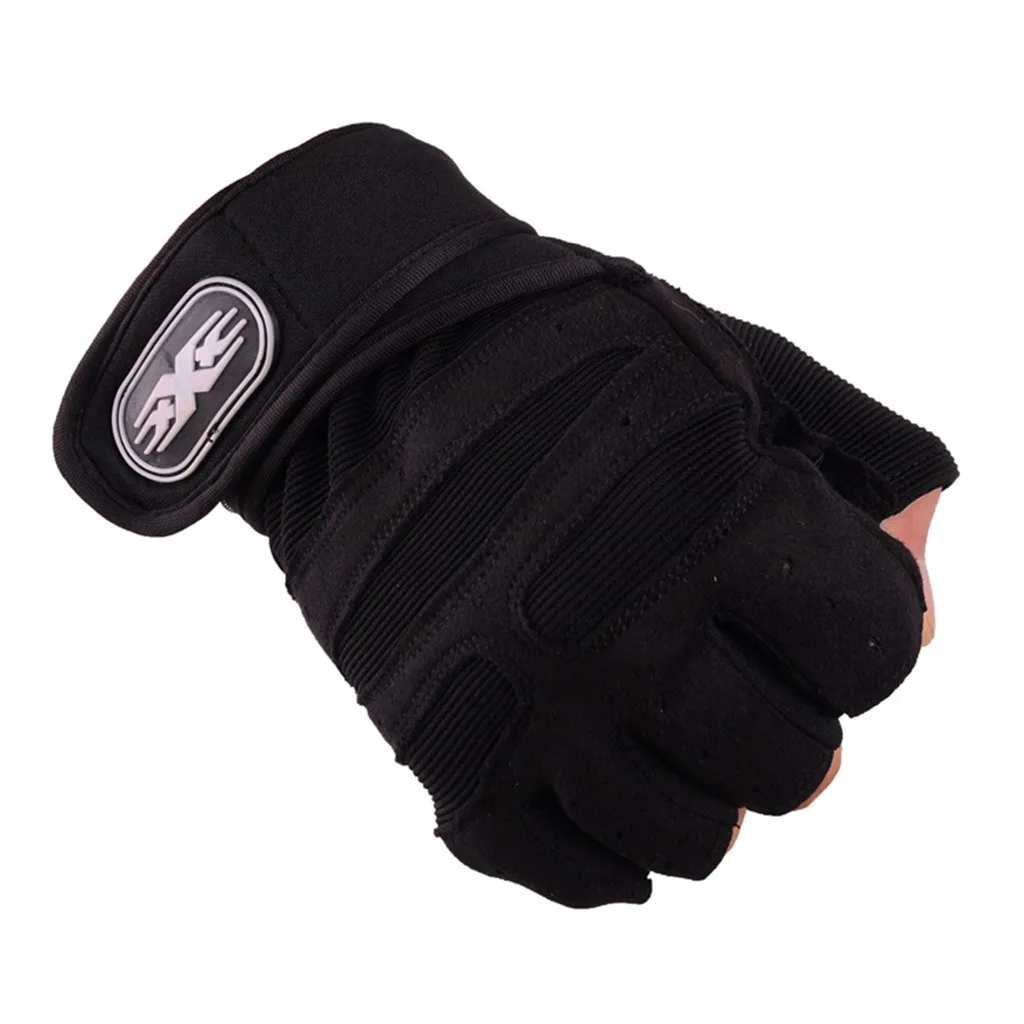 Свободные Страусиные мягкие перчатки унисекс для женщин и мужчин, перчатки для занятий спортом на открытом воздухе, для занятий спортом в горном стиле, для фитнеса, митенки, перчатки - Цвет: Черный