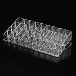 Contenedor de almacenamiento de pintalabios, organizador de bálsamo labial de gran capacidad, almacenamiento de maquillaje para baño, soporte de lápices labiales acrílico duradero