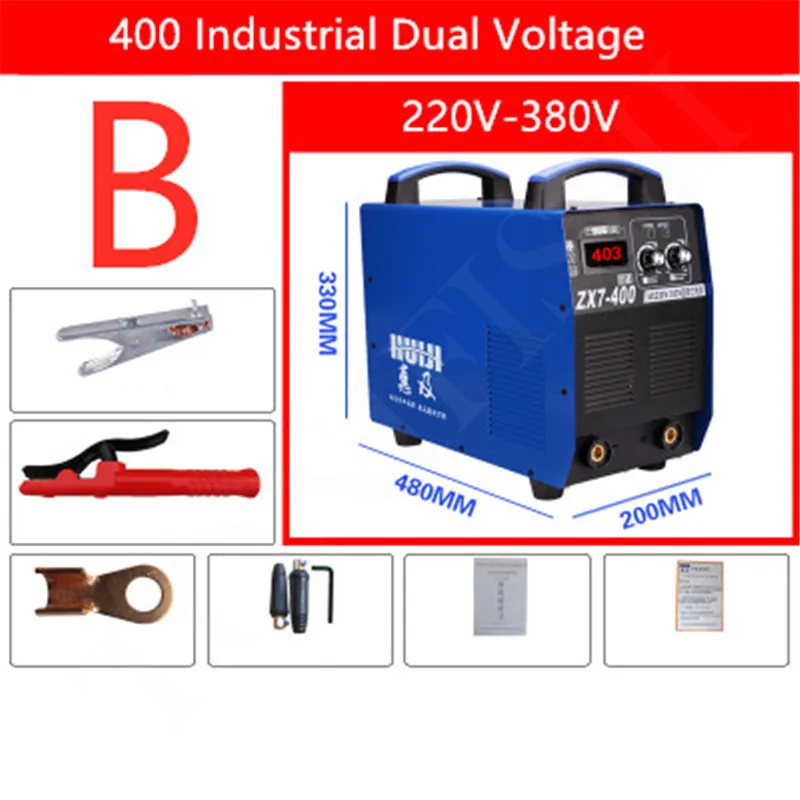 220v380v двухцелевой полностью автоматический ZX7-400 сварочный аппарат постоянного тока