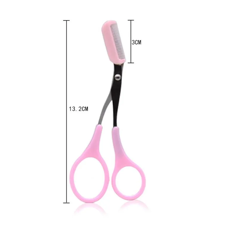 Eyebrow Trimmer Scissor with Comb Facial Hair Removal Grooming Shaping Shaver Cosmetic Makeup Accessories Makeup Tool 3