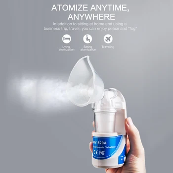 

Health Care Handheld Portable Inhale Nebulizer Silent Ultrasonic Inhalers Nebulizer Children Adult Mini Rechargeable Automizer