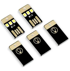 Mini USB Gadgets Mini USB Light Mini Pocket Card USB Power LED Night Light 5V Mobile phone charger Tablet power bank