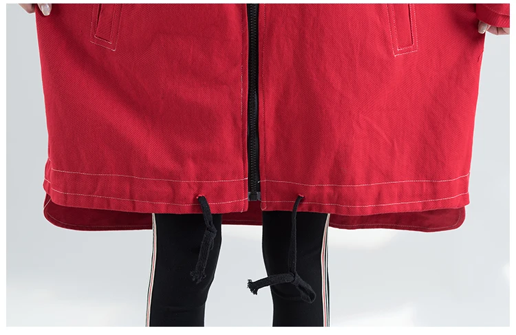 BelineRosa Плюс Размер Женские Пальто, Черный Красный 2 Цвета, Большие Размеры Женская Одежда, HL000024, осень 2019