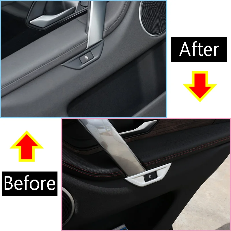 

For Land Rover Discovery Sport 2020 ABS chrome-plated Carbon Fiber seat memory button frame trim auto accessories order