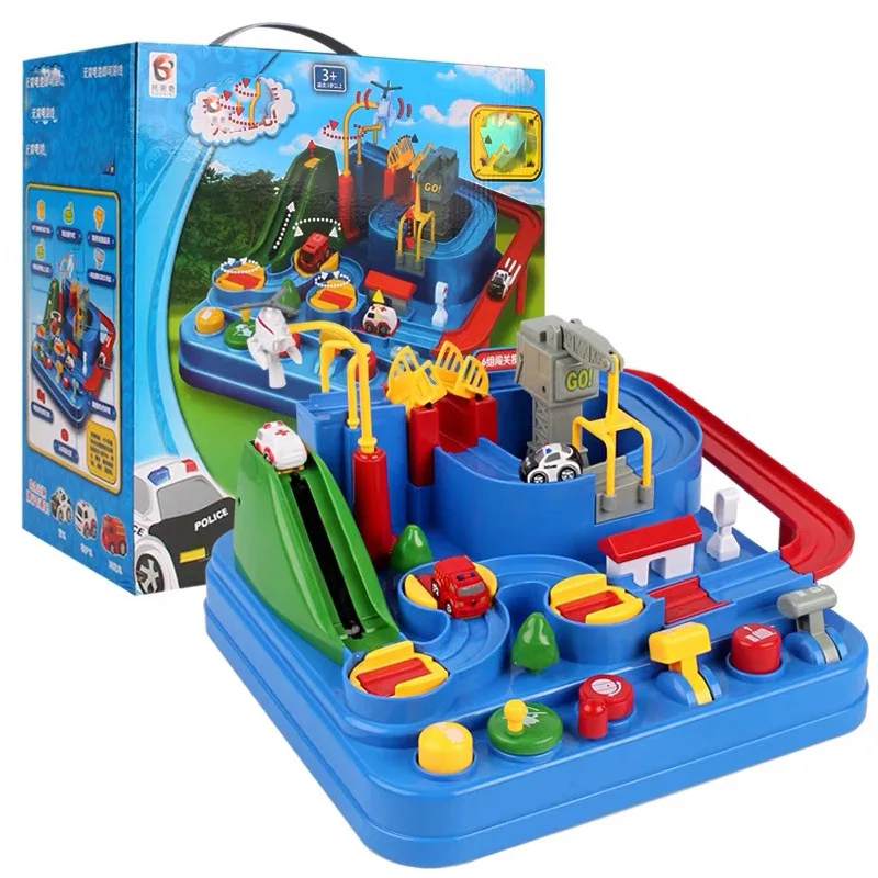 

Douyin Celebrity Style Car Checkpoints Adventure Online Celebrity Manual Rail Car Educational Inertia Thomas Rotating Toy Car