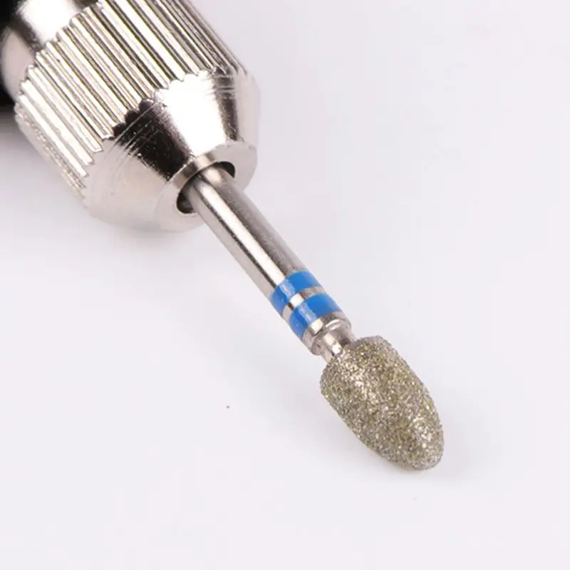 12pcs Diamond Burr Electric Nail Art Machine 3/32 inch Drill Bit Sets for Milling Cutter Cleaning Manicure Nail Tools