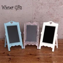 Wood Tabletop Chalkboard Standing Blackboard Message Memo Board Children Kid Toy for baby showers Birthdays and graduations Gift
