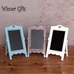 Wood Tabletop Chalkboard Standing Blackboard Message Memo Board Children Kid Toy for baby showers Birthdays and graduations Gift