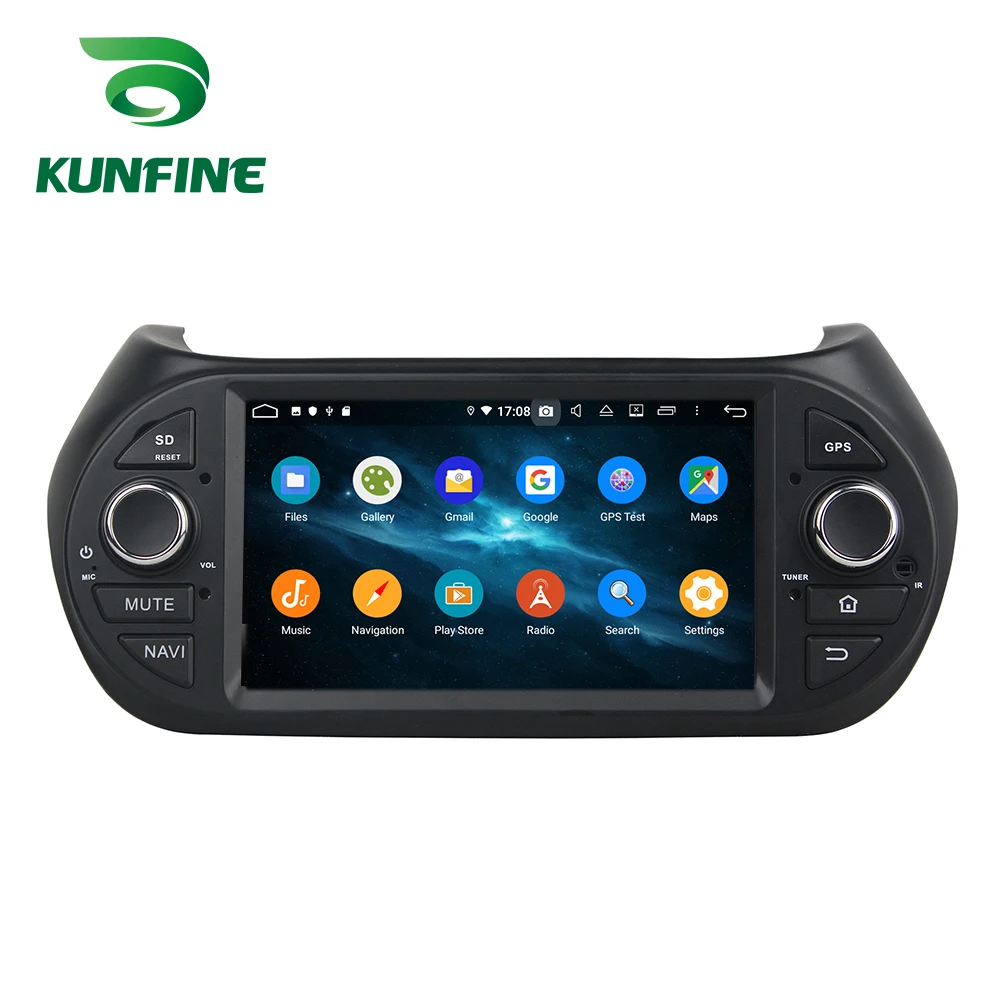 Clearance Android 9.0 Octa Core 4GB RAM 64GB ROM Car DVD GPS Multimedia Player Car Stereo for Fiat Fiorino Citroen Peugeot 2008-2016 2