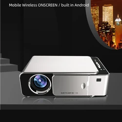 T6 Led Mini Projector Support 4k 3d 3500 Lumens Android Wifi Bluetooth-Compatible Portable Cinema Beamer For Smartphone