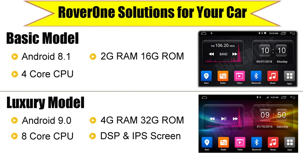 Clearance RoverOne Car Multimedia Player For Mitsubishi Mirage GT G4 2014 Android 9.0 Autoradio Bluetooth Radio Stereo GPS Navigation DSP 12