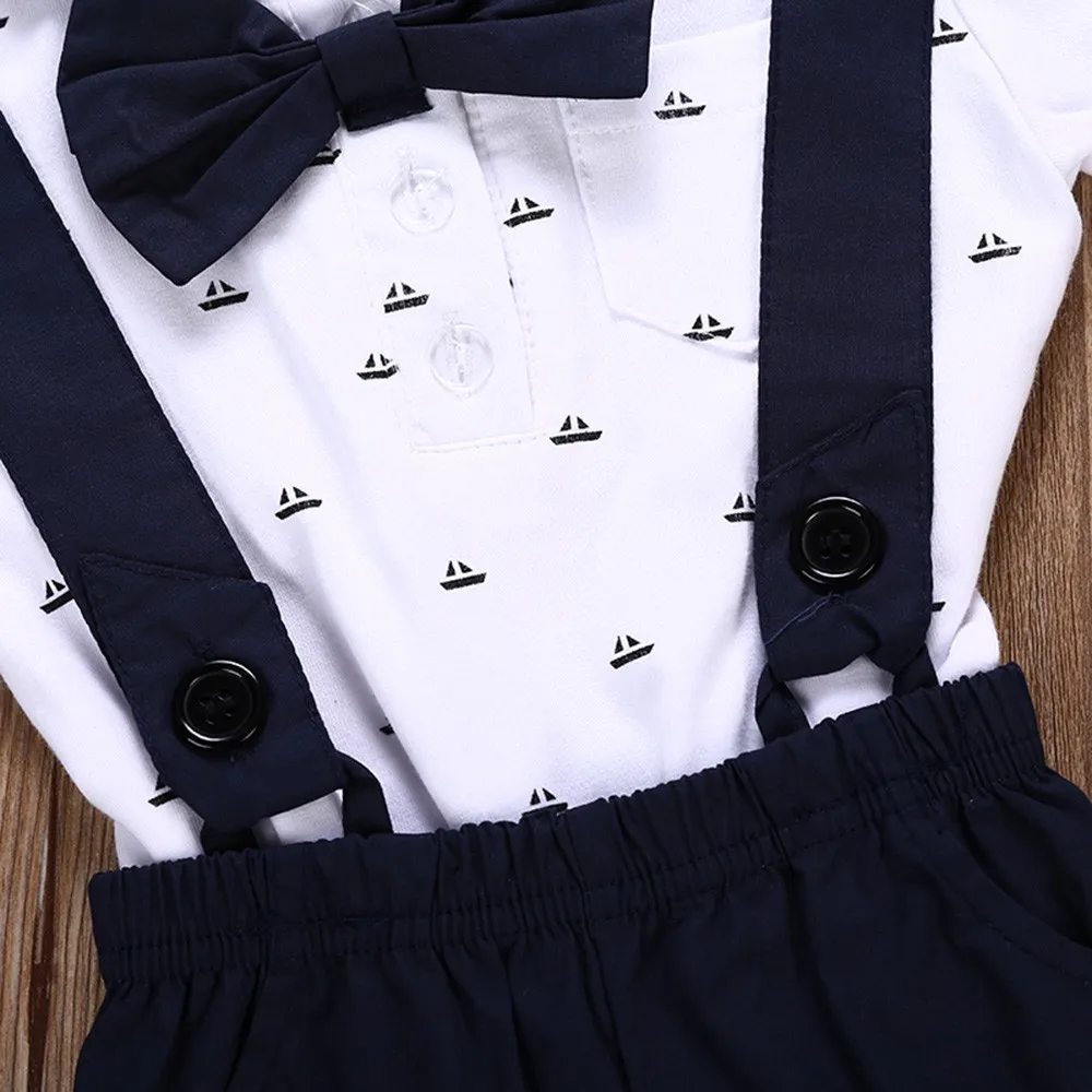 Модный детский комбинезон, костюм, комбинезон с короткими рукавами для маленьких мальчиков+ штаны для малышей, комплект одежды, 1 предмет, комбинезон+ 1 комплект с шортами# guahao