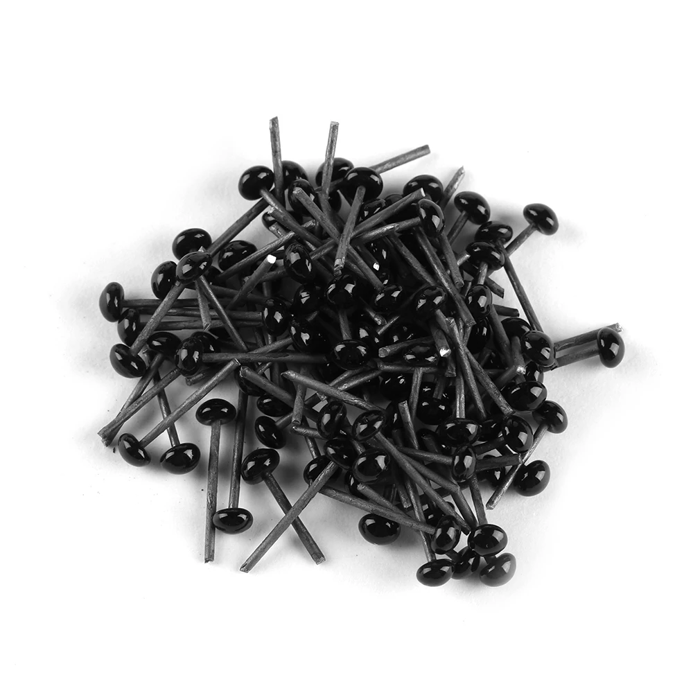 Black eyes glass doll eyes for needle felting teddy bears plush safety eye doll puppet toys accessories 100Pcs 3/5/7 mm