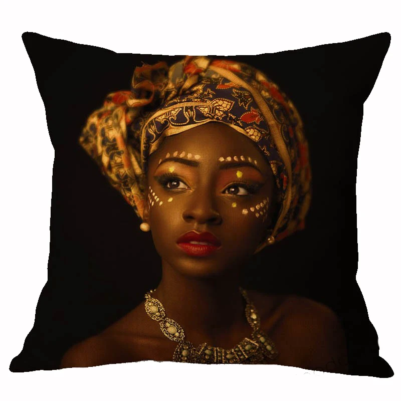 Fashion-African-Black-Woman-Girl-Luxury-Elegant-Home-Decorative-Sofa-Pillow-Case-Beauty-Salon-Decoration-African(1)