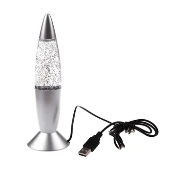 

Practical Boutique Fashion USB/AC Multi Color Changing Lava Lamp LED Glitter Light