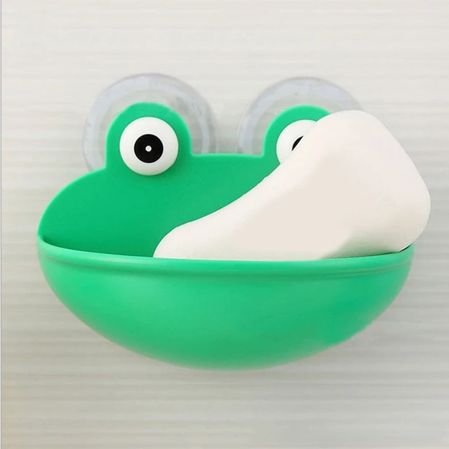 Soap Drain Dish Rack Holder, Frog Sponge Holder, Bathroom Organizer