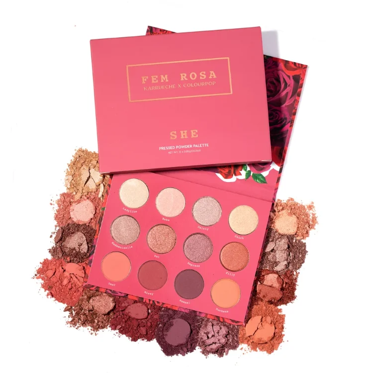 

Colourpop glitter and matte 12 Colors SHE shadow palette