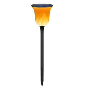 

Garden Decoration Led Solar Light Outdoor 96Led Waterproof Fire Flashing Landscape Light Solar Led Light