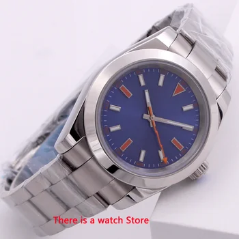 

Bliger 40mm Automatic Mens Watch Luxury Brand Luminous Waterproof Stainless Steel Strap Sapphire Glass Mechanical Men's Watch