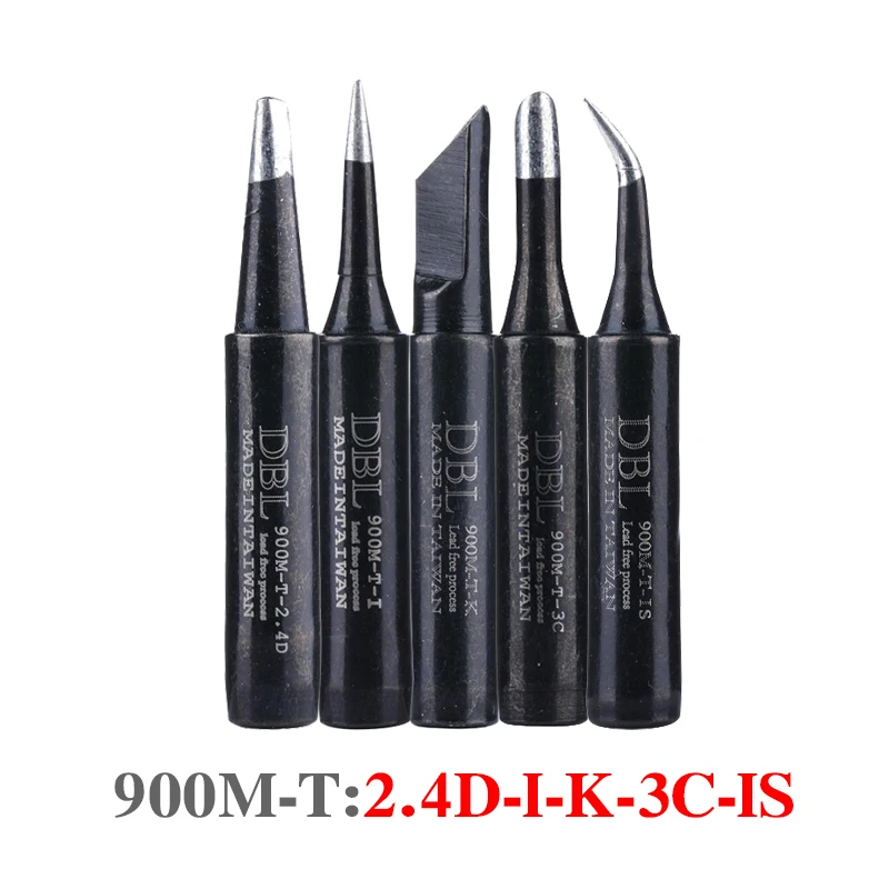 Herramientas de soldadura de punta de hierro sin plomo, cabezal de soldadura 900M-T-K/3C/I/IS/2.4D para Estación de soldadura Hakko 936