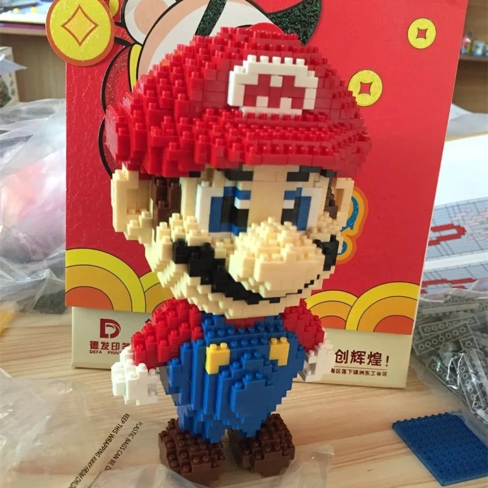 Модель строительных блоков Mario Bros Yoshi серия мультфильм juguetes Аниме фигурки