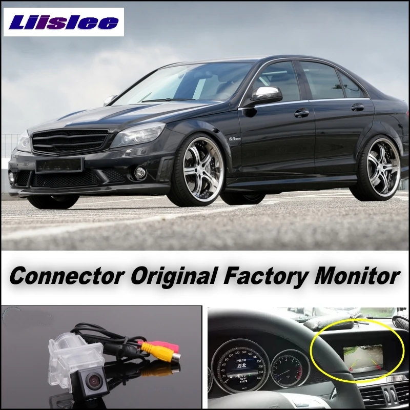 ##BUY LiisLee Car Reversing Camera Connect Original Factory Screen Monitor For Mercedes Benz C Class MB W204 Rear View back CAM