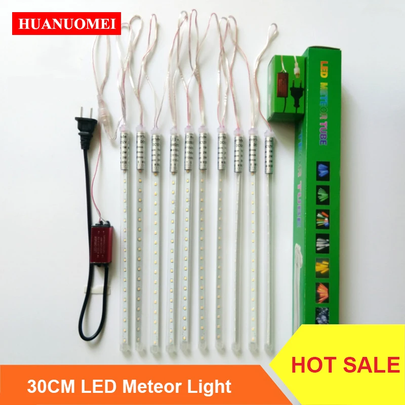 

9 в 12 В 12 мм 30 см Фотоэлементы 2835 рождественское уличное украшение для дерева красный зеленый синий теплый белый RGB цветная лампа-трубка