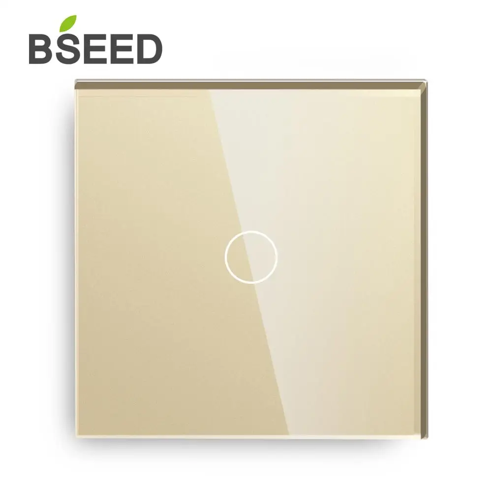 Bseed сенсорный выключатель 1 банда направления 2 стандарт ЕС выключатели света Home
