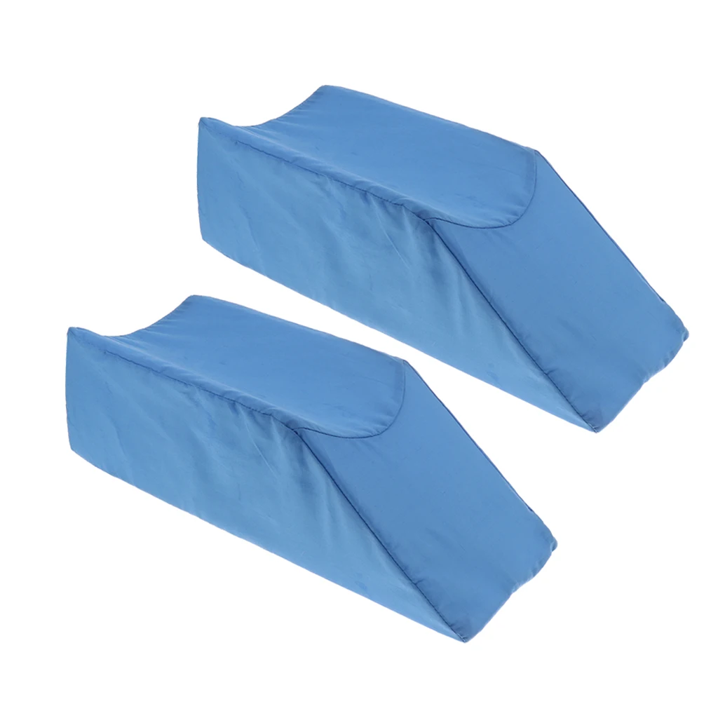 

2pcs Leg Elevation Memory Foam Pillow for Injury - Improves Circulation - Removable and Washable Cover