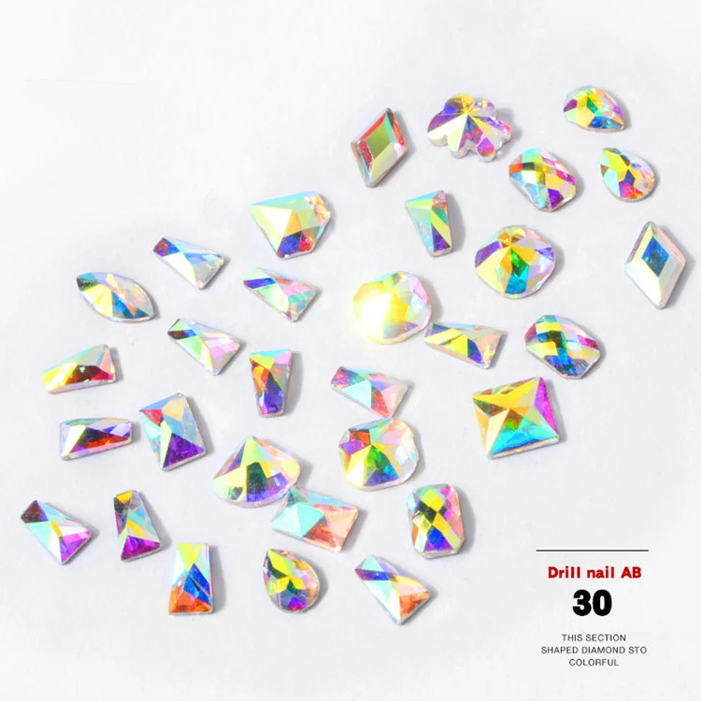 BGVfive5PCS 3D Пришивные АВ для ногтей хрустальные бусины стразы стекло маникюр поделки ювелирные изделия шаблон случайный
