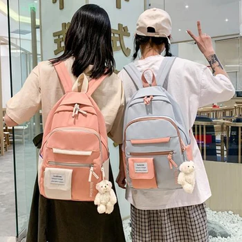 

Schoolbag Large Capacity Middle School Student Backpack Campus Backpack Travel Bag Shoulder Bag for Girls