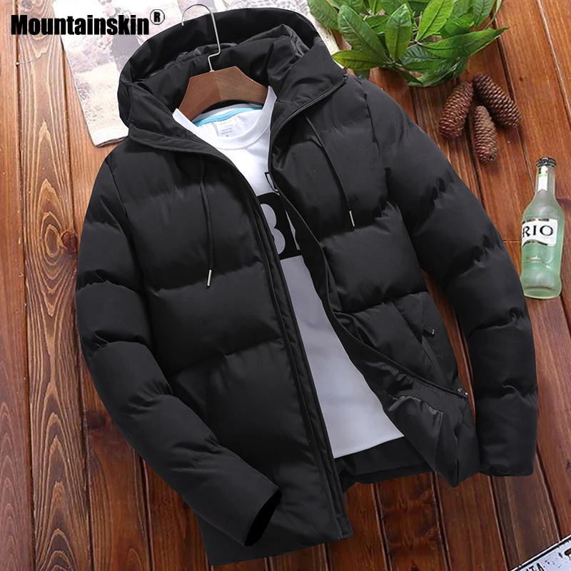 Mountainskin Chaqueta gruesa con capucha para hombre, Parkas informales cálidas a la moda, abrigos ajustados de alta calidad, invierno, MT023|Chaquetas| -
