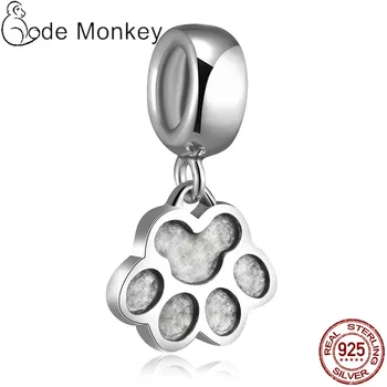 

CODEDOG 2020 New Arrival Authentic 925 Sterling Silver Dog Paw Charm fit Charms Bracelet Beads DIY Jewelry Making CMS050
