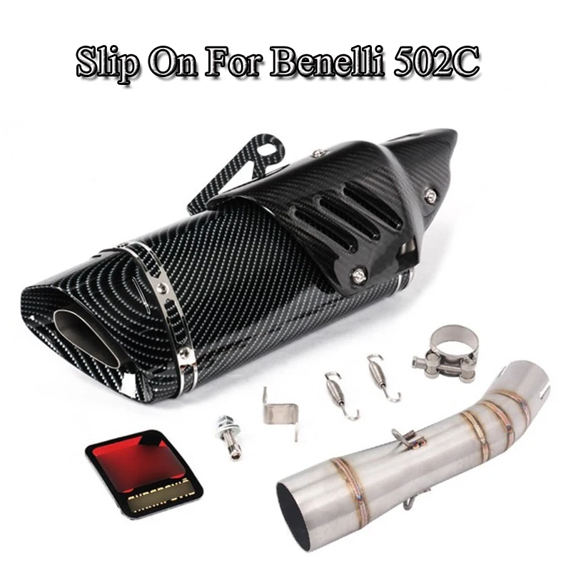 

For Benelli 502C Connect Mid Link Pipe Exhaust Muffler Tips Tail Pipe Motorcycle Scooter Dirt Bike Exhaust Modified Slip On