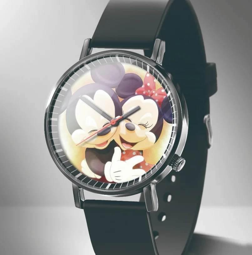 Reloj Mujer2019 новые модные часы «Микки» мальчик девочка мультфильм Кожа Кварцевые часы мальчик девочка любимый подарок Kobiet Zegarka