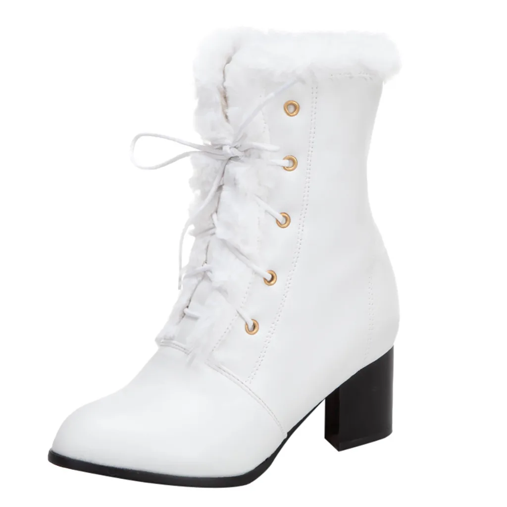 

SAGACE Fashion boots Women Cross-Tied Strap Keep Warm winter boots women Solid Color sexy ankle boots for women Short Plush 2019