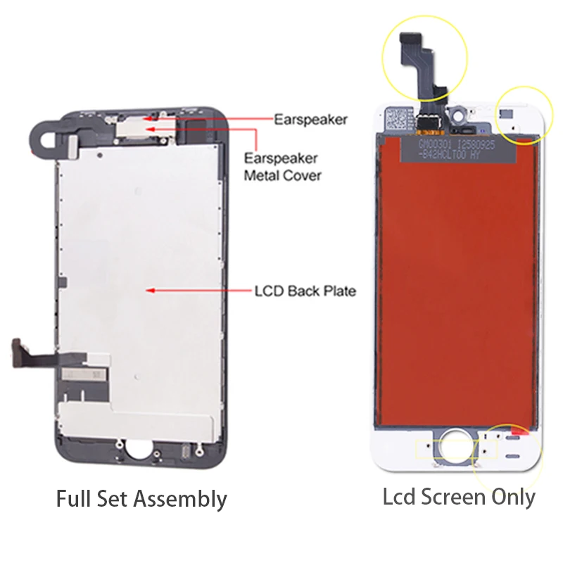 Полный комплект для iPhone 5 5S 5C ЖК-экран полная сборка Дисплей сенсорный дигитайзер Замена Фронтальная камера домашняя кнопка установлена