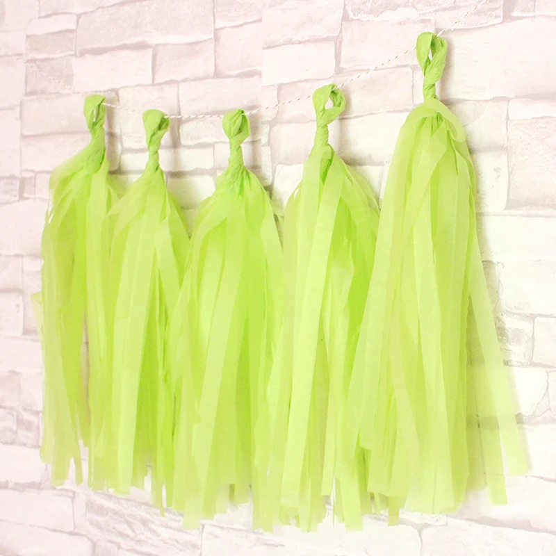 1bag Tassel Украшение для свадебной вечеринки Фламинго летних вечеринок Пальмовые Листья Гавайский день рождения джунгли пляж тема вечерние воздушный шар в форме ананаса - Цвет: 1bag Tassel