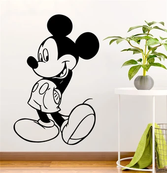 

Disney Cartoon Mickey Mouse Wall Stickers Bedroom Home Decor Accessories Disney Wall Decals Vinyl Mural Art Diy Posters