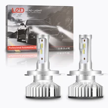 2 stücke turbo led h7 h4 canbus super Auto Scheinwerfer Lampen h1 h3 h8 h11 9005 9006 9012 HIR2 10000LM EMC LUMILEDS ZES(China)