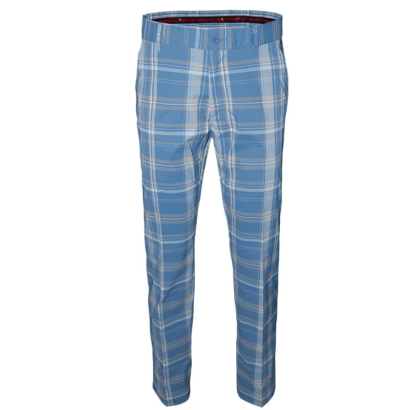 02 Мужская одежда для гольфа, спортивные штаны, Vete men ts De Golf Pour Hommes, Брендовые мужские британские повседневные штаны, уличные шаровые штаны, тонкие клетчатые брюки - Цвет: 02