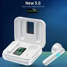 Bluetooth 5 0 Earphone with LED Display Stereo Mini Wireless Headset for iPhone Android Phone Waterproof Sport Headset Earphone