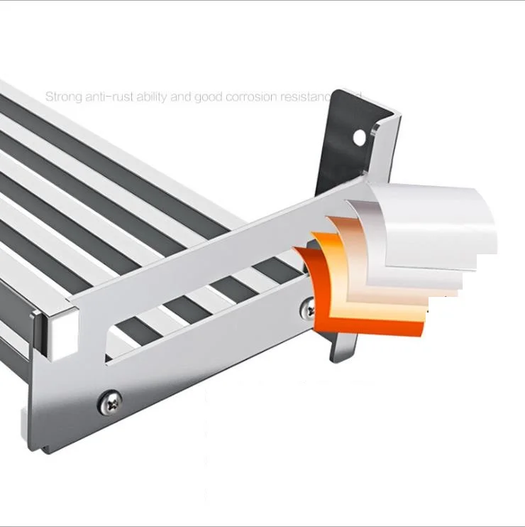 Перфорация кухонной полки из нержавеющей стали/настенная полка для приправ